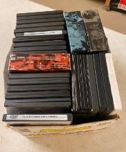 BOX OF DVDS