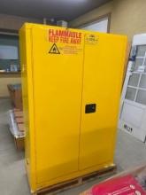 65 IN x 43 IN x 18 IN STEEL SAFETY CABINET --- COUPLE MINOR SCUFFS
