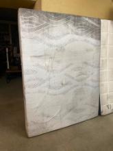 QUEEN SIZED MEMORY FOAM MATTRESS COVER --- NEEDS WASHING AND HAS SOME PULLS IN IT