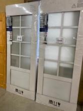 SET OF INTERIOR FRENCH DOORS TO FIT A 60 IN OPENING