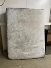 QUEEN SIZED MATTRESS --- A BIT DIRTY AND FABRIC IS PULLED