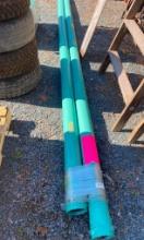 2 PIECES OF PVC PIPE, 12FT LONG