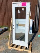 32 IN EXTERIOR DOOR --- BOTTOM OF FRAME IS DAMAGED