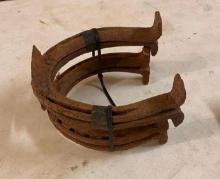 2 SETS OF HORSE SHOES