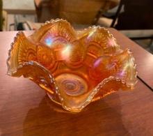 CARNIVAL GLASS DISH