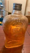 CARNIVAL GLASS BOTTLE