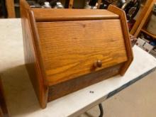 WOODEN BREAD BOX