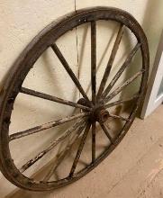 GOOD WOODEN WAGON WHEEL
