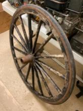 GOOD WOODEN WAGON WHEEL