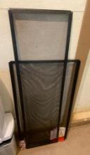 2 FIREPLACE SCREENS