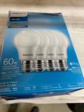 16 PHILLIPS 60W LIGHT BULBS