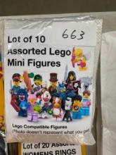 LOT OF 10 ASSORTED LEGO MINI FIGURES