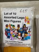 LOT OF 10 ASSORTED LEGO MINI FIGURES