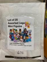 LOT OF 25 ASSORTED LEGO MINI FIGURES