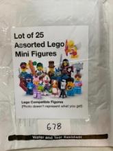 LOT OF 25 ASSORTED LEGO MINI FIGURES