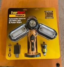 MAXX RECHARGEABLE LITHIUM-ION LED WORK LIGHT