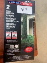 2 DUMMY SECURITY CAMERAS