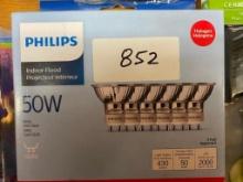 6-PACK OF PHILIPS INDOOR HALOGEN FLOOD LAMPS