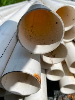5 PCS OF 2 INCH PVC PIPE, 8 FT LONG