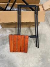 PATIO BISTRO CHAIRS WITH NO HARDWARE (ONLY BOX 2 OF 2)