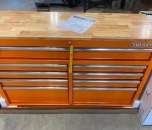 52 INCH 9 DRAWER MOBILE WORKBENCH