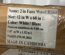 2- 2IN FAUX WOOD BLINDS