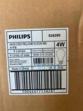 4 4W YELLOW LIGHT BULBS