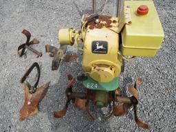 John Deer 624 Walk  Behind Tiller as-is