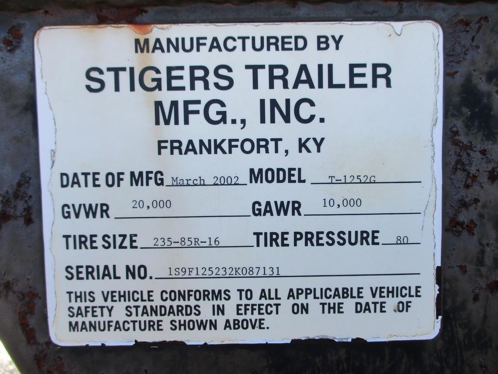 Stigers Gooseneck 25'