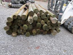 Bundle wood fence post
