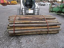 Bundle wood fence post