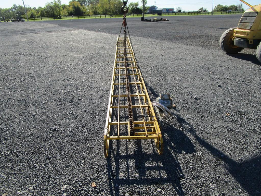 Yellow Hay Elevator W/ Motor