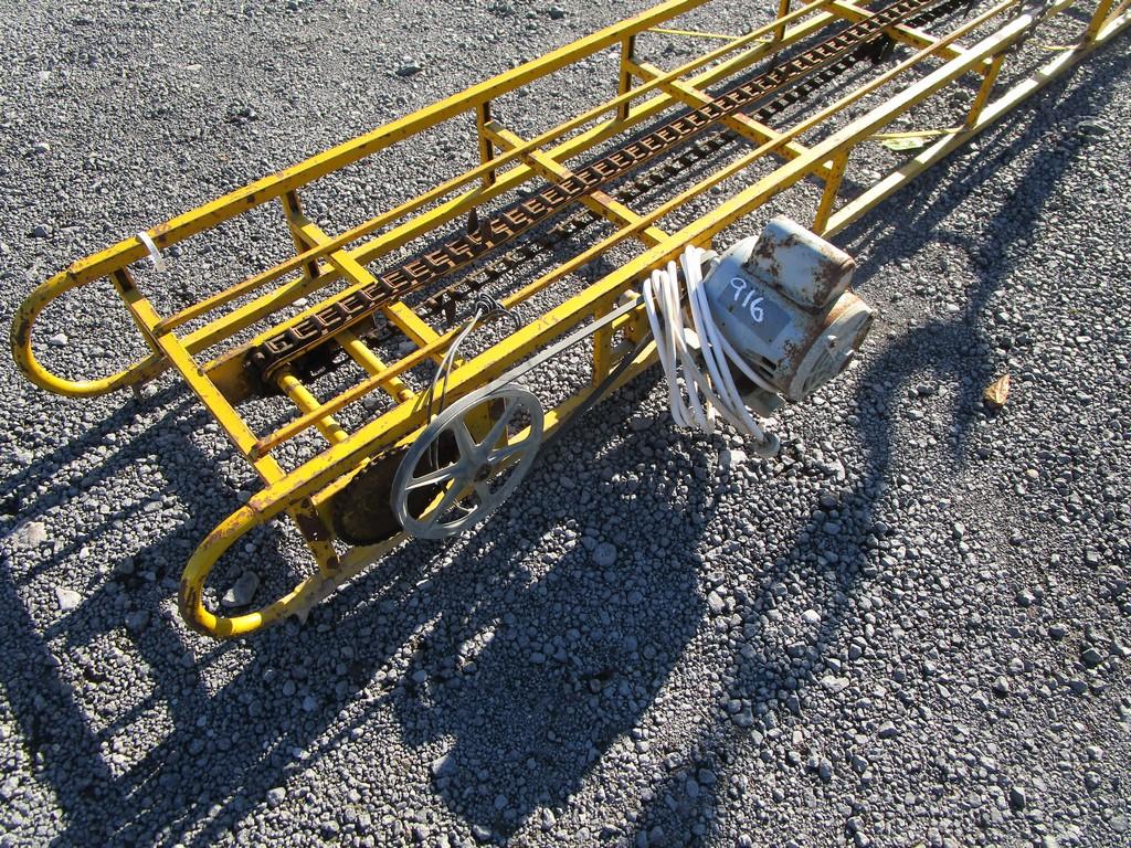 Yellow Hay Elevator W/ Motor