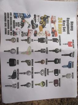 Heavy Equipment Key Set
