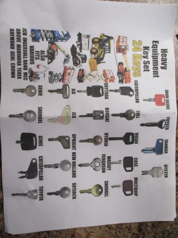 Heavy Equipment Key Set