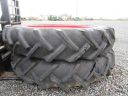 10-38 Firestone Ag Tires and Rim Pair