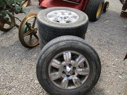SET OF 4 FORK TRUCK WHEEL