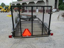 5'X8' BUMPER TRAILER W/ LAWN GATE