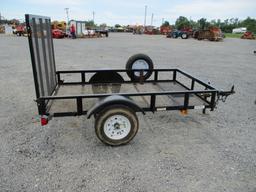 5'X8' BUMPER TRAILER W/ LAWN GATE