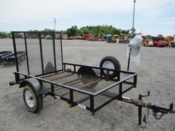 5'X8' BUMPER TRAILER W/ LAWN GATE