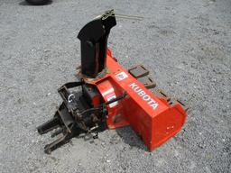 KUBOTA GR2707 FRONT MOUNT SNOW BLOWER W/ WEIGHTS