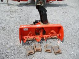KUBOTA GR2707 FRONT MOUNT SNOW BLOWER W/ WEIGHTS