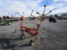 4 BASKET HYD FOLD TEDDER