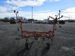4 BASKET HYD FOLD TEDDER