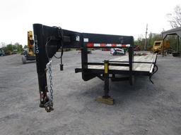 BLACK 30' GOOSENECK TRAILER W TITLE