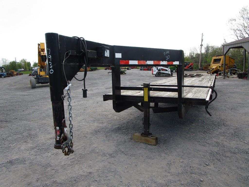 BLACK 30' GOOSENECK TRAILER W TITLE