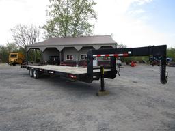 BLACK 30' GOOSENECK TRAILER W TITLE