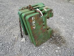 4) JOHN DEERE TRACTOR WEIGHTS