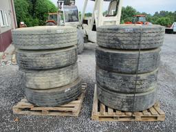 8 USED 315/80 R 22.5 W RIMS