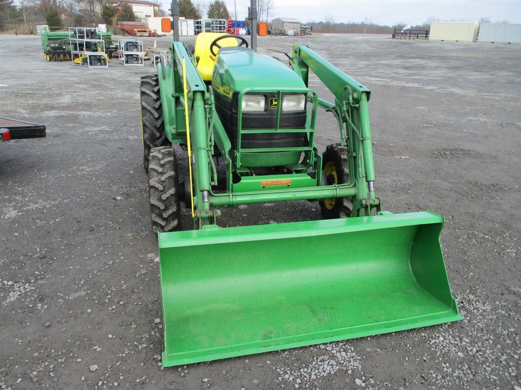 JOHN DEERE 4400 TRACTOR W JD 430 LOADER